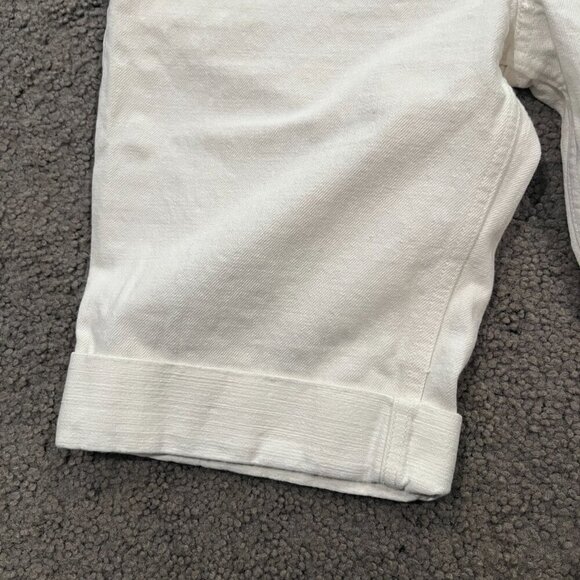 MARC JACOBS WHITE DENIM BERMUDA SHORTS - 100% Cotton  MADE IN USA  EUC - SIZE 10 - Picture 3 of 12